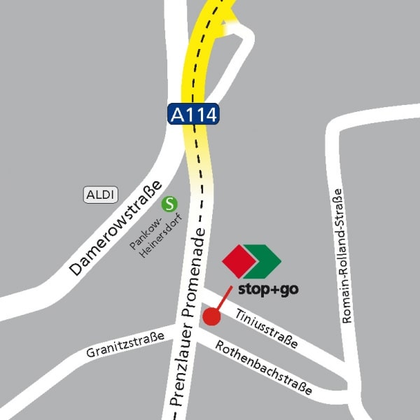stop+go Berlin-Pankow Tiniusstr. 1 / Prenzlauer Promenade 13089 Berlin-Pankow