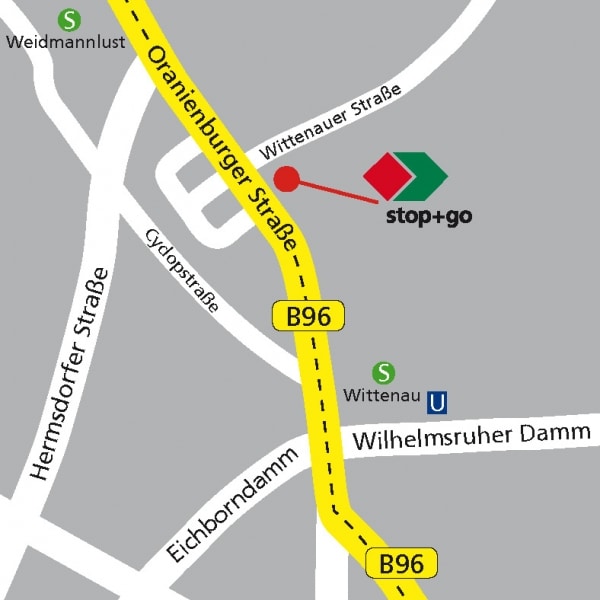 stop+go Berlin-Reinickendorf Oranienburger Str. 115 / Ecke Wittenauer Str. 13437 Berlin-Reinickendorf